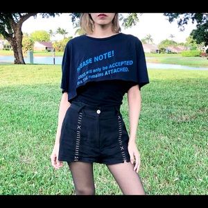 Acne Studios Tee in Dark Blue Onesize